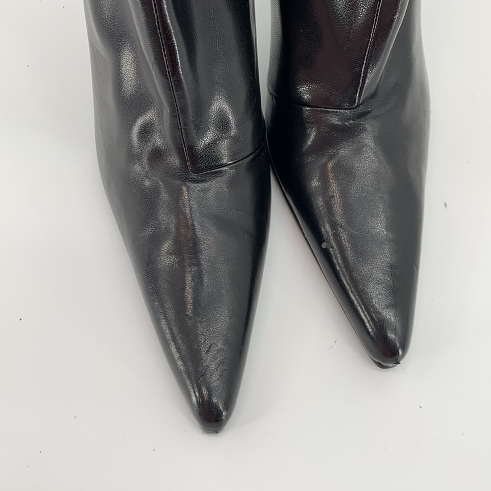 Pointy Black Boots Size 5 - Picture 7 of 8